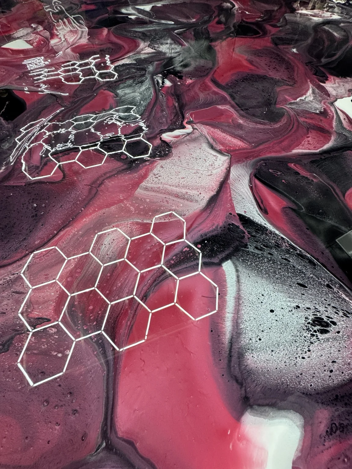 Red + Black Metallic Detail
